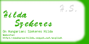 hilda szekeres business card